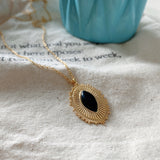 Eye of Black Onyx Necklace