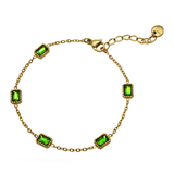 Colored Sugar Cube Chain Bracelet