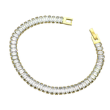 Square Diamond Chain Bracelet