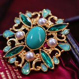 Royal Emerald Reverie Brooch