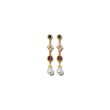 Harmony Gemstone Pearl Earrings