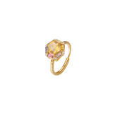 Gold-plated Crystal Bright Ring