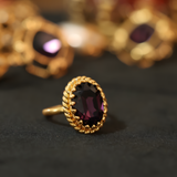 Gilded Amethyst Splendor Ring