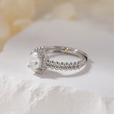 Simple Moissanite Diamond Adjustable Ring