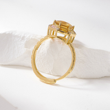 Gold-plated Crystal Bright Ring