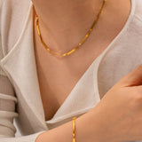 Twisted Herringbone Chain Necklace