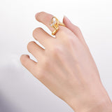 Thick Gold Plated Mermaid Adjustment Ring