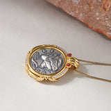 Simple Design Coin Double Sided Cameo Charm