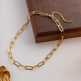 Large Paperclip Chain Necklace