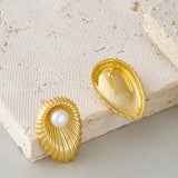 Pearl and Shell Summer Style Earrings