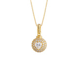 Gold Plated Moissanite Spherical Charm