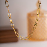 Large Paperclip Chain Necklace