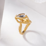 Thick Gold Plated Mermaid Adjustment Ring