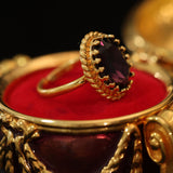 Gilded Amethyst Splendor Ring