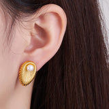 Pearl and Shell Summer Style Earrings