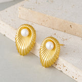 Pearl and Shell Summer Style Earrings