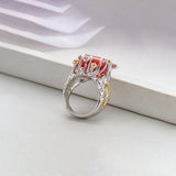 Sugar Cube Luxurious Openwork Gold-Plated Ring